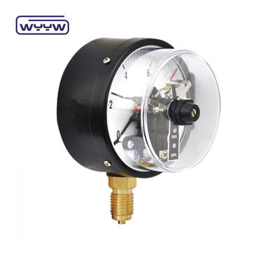 Qualität  63mm Electric Contact Pressure Gauge Bottom Connection No Oil Filled usine
