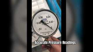 4" 100 mm, -01~0 MPa Chromgehäuse, Vakuum-Druckmesser