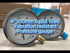 4" 100 mm 0~2,5 MPa/0~1 MPa Chromgehäuse und Chromlünette,