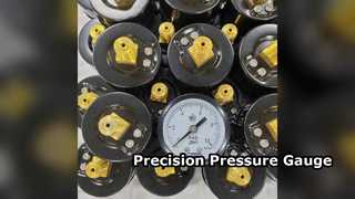 Professionelles 60-mm-Manometer aus schwarzem Stahl