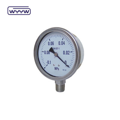 100 mm Vakuum-Druckmessgerät Manometer Bodenmontage 1 Jahr Garantie