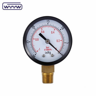 Stahl-Vakuumdruckmessgerät Manometer Bodenhalter WYYW