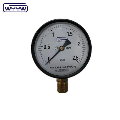 Unterseite 1/2&quot;bsp CE 100mm allgemein OEM verfügbar kalibriertes Druckmessgerät
