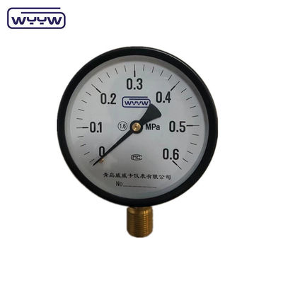 Unterseite 1/2&quot;bsp CE 100mm allgemein OEM verfügbar kalibriertes Druckmessgerät