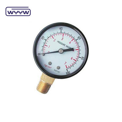 Hochwertiges 50mm, Trockendruckmessgerät Hochschwarzes Stahlgehäuse Hydraulikdruckmessgerät Luftdruckmessgerät