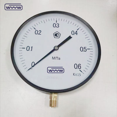 250 mm Schwerlast-Bourdon-Rohr-Hochpräzisions-Druckmessgerät 16 kgf/cm2