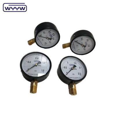allgemeine schwarze Stahlhülle 100 mm Standardboden M20X1,5 Montage Bourdon-Rohr Manometer 1,6 Mpa