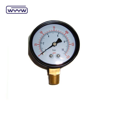 Druckmessgerät für Schwimmbadfilter 2 &quot;Dial, 0-60 Psi, Bodenhalter 1/4&quot; Rohrfaden
