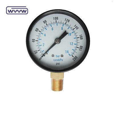 WYYW 100 mm Eisengehäuse MS Bodenverbindungsmanometer 16bar
