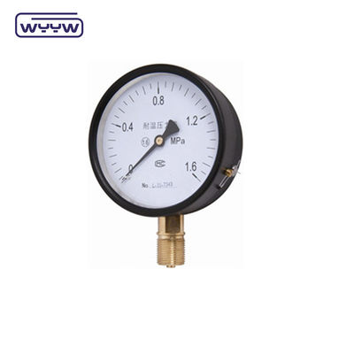 WYYW 100 mm Eisengehäuse MS Bodenverbindungsmanometer 16bar