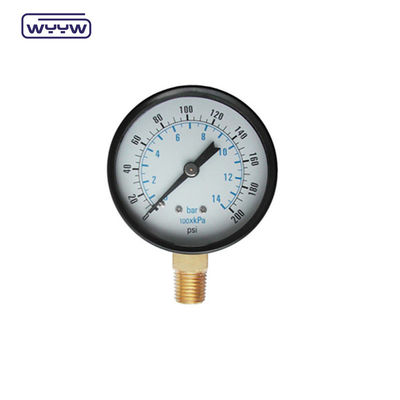 WYYW 100 mm Eisengehäuse MS Bodenverbindungsmanometer 16bar