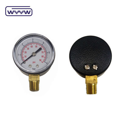 WYYW Druckmessgerät Preis Bodenanschluss 2&quot; 50mm Plastikkoffer Luftdruckmessgerät lpg Gas Manometer