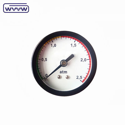 Gute Qualität 2-Zoll-Borbon-Rohr-Typ Zentrum Rückverbindung 1/4&quot;NPT BSP Niedrig 9 Psi Manometer-Druckmessgerät