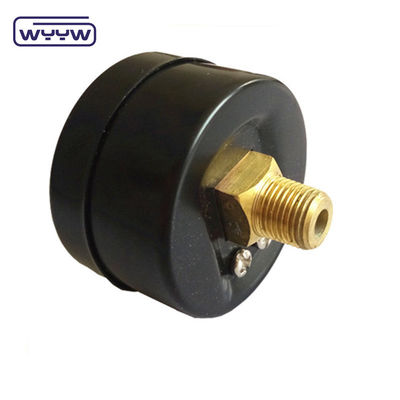 Gute Qualität 2-Zoll-Borbon-Rohr-Typ Zentrum Rückverbindung 1/4&quot;NPT BSP Niedrig 9 Psi Manometer-Druckmessgerät