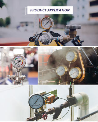 Erdgas-Axial 2&quot; Druckmanometer mit zwei Skalen
