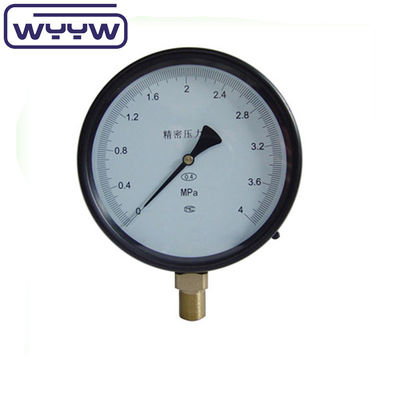 Dial Größe Druckmessgerät Präzisions Manometer mit schwarzem Stahlgehäuse