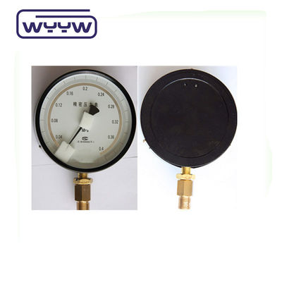 Dial Größe Druckmessgerät Präzisions Manometer mit schwarzem Stahlgehäuse