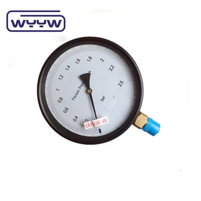 Dial Größe Druckmessgerät Präzisions Manometer mit schwarzem Stahlgehäuse