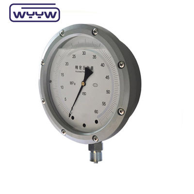 Dial Größe Druckmessgerät Präzisions Manometer mit schwarzem Stahlgehäuse