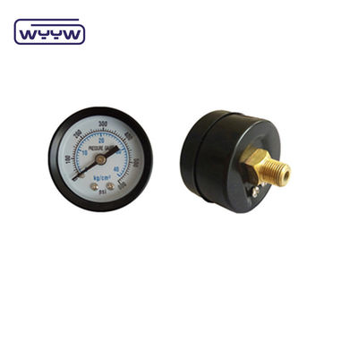Hintere Achsenanbringung OEM verfügbar Bar psi Doppelskala Manometer 2&quot; 50mm Luftfederungsdruckmessgerät