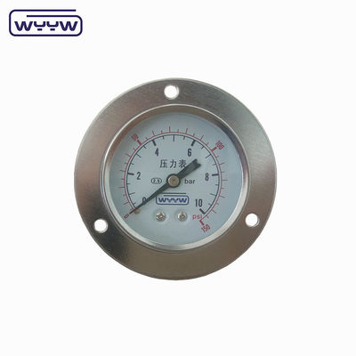 4&quot; Luftmanometer Vorderflansche Druckmessgerät Rückseite