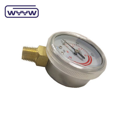 2 &quot;Generaldruckmessgerät Gas Manometer Bodenmontage 50 mm Zifferblatt