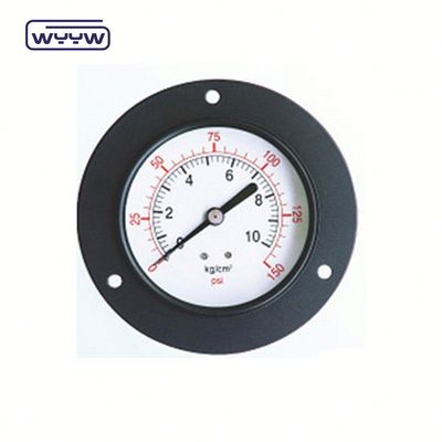 Dampfkessel-Druckmessgerät Manometer Bodenmontage mit schwarzem Stahlgehäuse