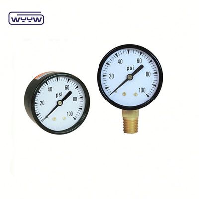 Dampfkessel-Druckmessgerät Manometer Bodenmontage mit schwarzem Stahlgehäuse