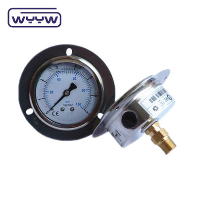 hochwertiges hydraulisches EN837-1-Druckmessgerät mit Vorderflansche