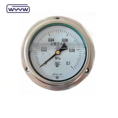 Panel Mount 4&quot; 1/2&quot;NPT oder BSP Bar Psi Doppelskala Flüssigölfüllung PG100-Serie Edelstahldruckmessgerät