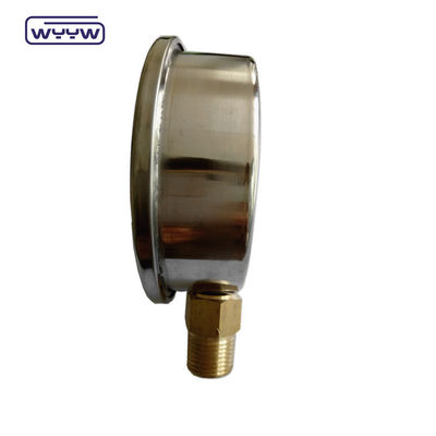 Hydraulische Flüssigglycerin gefüllte Stange 100 mm Boden 3/8&quot;BSP 1/2&quot;G Druckmessgeräte EN837-1