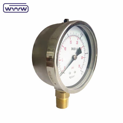 Neues Produkt Bajonett Chromgehäuse 1/2&quot; Bsp Radial Eingang Bar psi 4&quot; Glycerin gefüllt Druckmessgerät Manometer