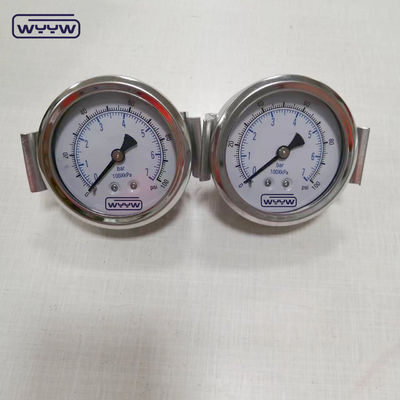 U-Klemm-Klasse 1,6% 2,5-Zoll-Anti-Vibrations-Druckmanometer