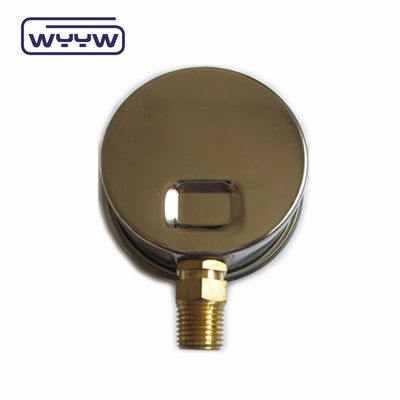 Hochwertige Messingverbindung 1/4 &quot;BSP Doppelskala Bar Psi EN837-1 Accurac 1.6 Flüssigkeitsgefüllte Druckmessgerät