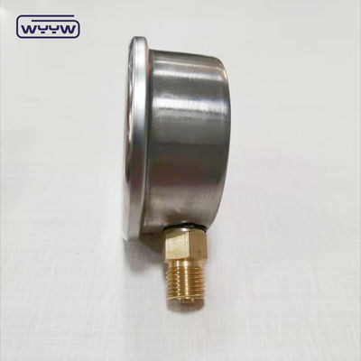 CE-Zertifikat Druckprüfung Hydraulikölfüllung 4&quot; Radialmanometer 4bar 10bar 6bar Glycerindruckmessgerät