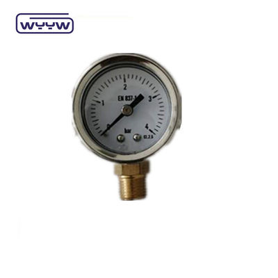 SS Fall Gasprüfdruckmessgerät 40 mm Umschlaggröße Rückenhalter