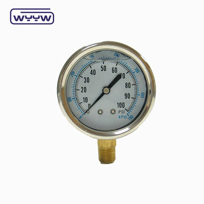 2.5&quot; Antivibrationsdruckmessgerät Manometer Bodenhalter