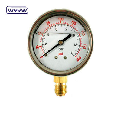 2.5&quot; Antivibrationsdruckmessgerät Manometer Bodenhalter