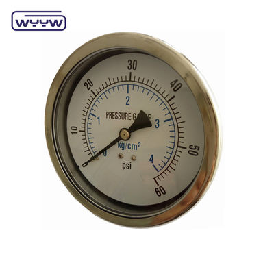 100 mm axiales Öl-Antivibrationsdruckmanometer
