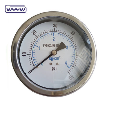 100 mm axiales Öl-Antivibrationsdruckmanometer
