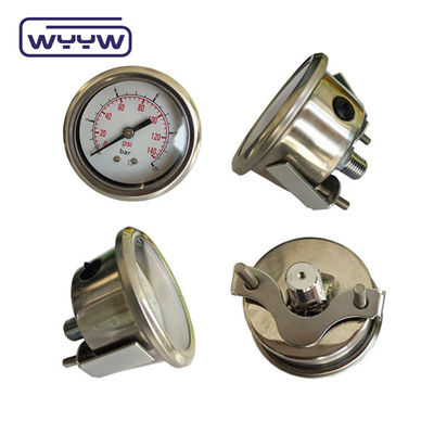 Achsendruckmessgerät mit U-Klemm (2,5&quot;) Manometer / Druckmessgerät für die Rückverbindung