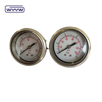 Achsendruckmessgerät mit U-Klemm (2,5&quot;) Manometer / Druckmessgerät für die Rückverbindung