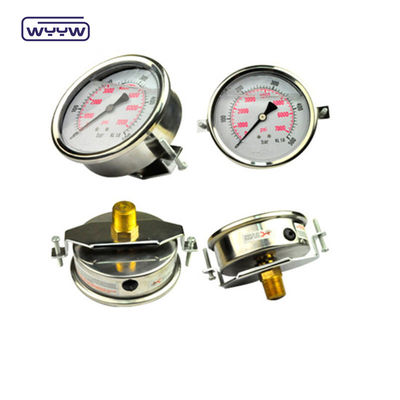 Achsendruckmessgerät mit U-Klemm (2,5&quot;) Manometer / Druckmessgerät für die Rückverbindung