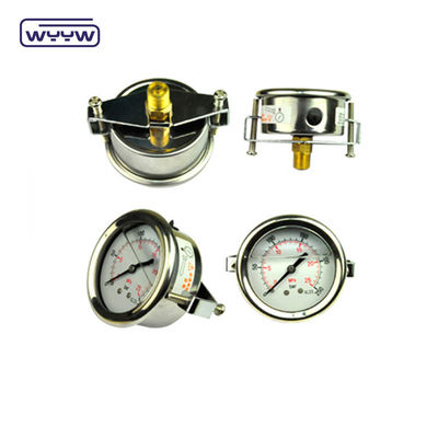 Achsendruckmessgerät mit U-Klemm (2,5&quot;) Manometer / Druckmessgerät für die Rückverbindung