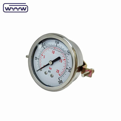 Wasserbehälter 60 mm Öldruckmessgerät U-Klemme mit Edelstahlgehäuse