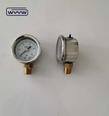 40 mm vertikales Manometer Hydrauliköldruckmessgerät Rücken