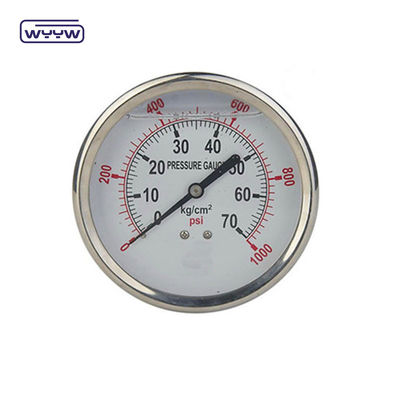 Zurückmontierte Flüssigkeit 1,5&quot; 40mm Hydraulikdruckmessgerät für Hydraulikgeräte