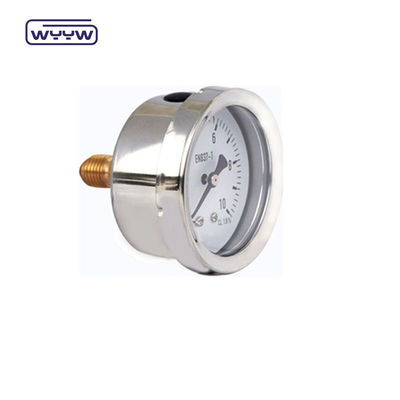 Industrielle Messing-Back Mount Öl gefülltes Manometer für Glycerin