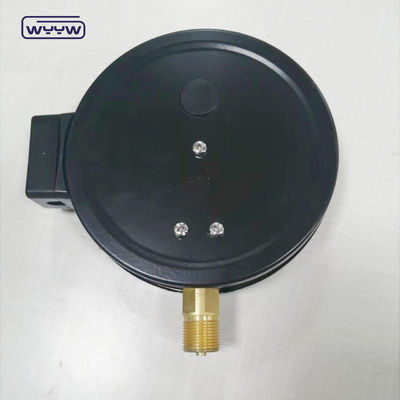 1.6MPa schwarzes Stahlgehäuse 1/2&quot;bsp M20X1.5 6 Zoll elektrischer Kontakt Doppelskala Manometer Druckmessgerät Preis