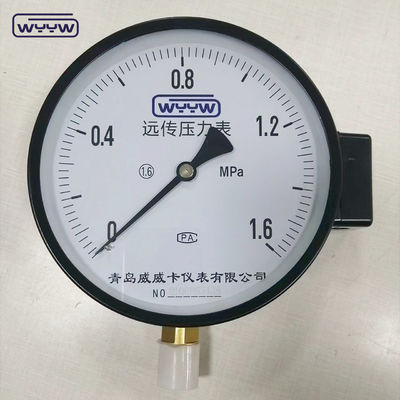 1.6MPa schwarzes Stahlgehäuse 1/2&quot;bsp M20X1.5 6 Zoll elektrischer Kontakt Doppelskala Manometer Druckmessgerät Preis